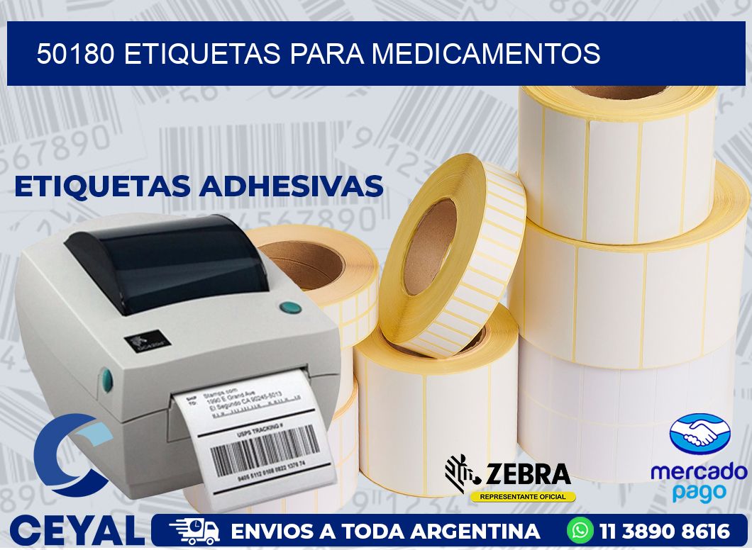 50180 ETIQUETAS PARA MEDICAMENTOS