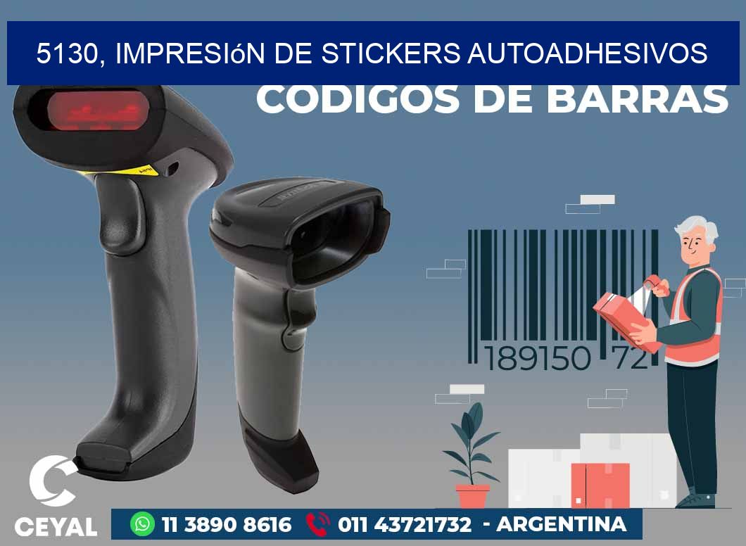 5130, impresión de stickers autoadhesivos