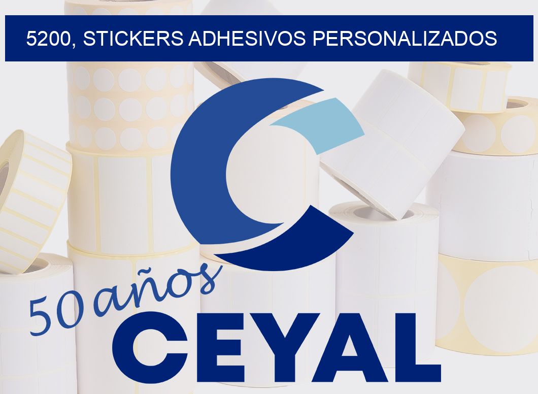 5200, stickers adhesivos personalizados