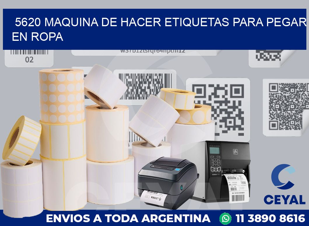 5620 MAQUINA DE HACER ETIQUETAS PARA PEGAR EN ROPA