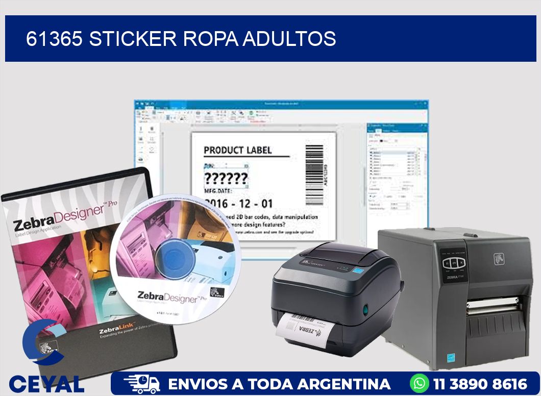 61365 STICKER ROPA ADULTOS