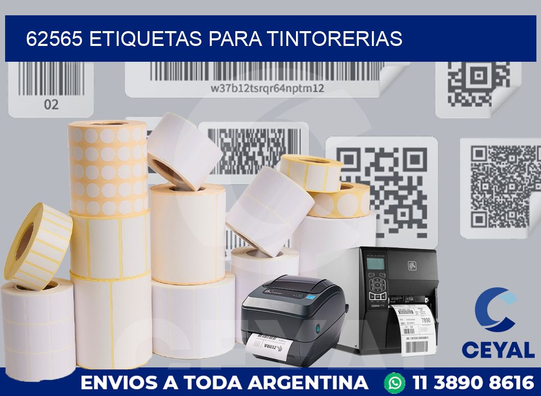 62565 ETIQUETAS PARA TINTORERIAS