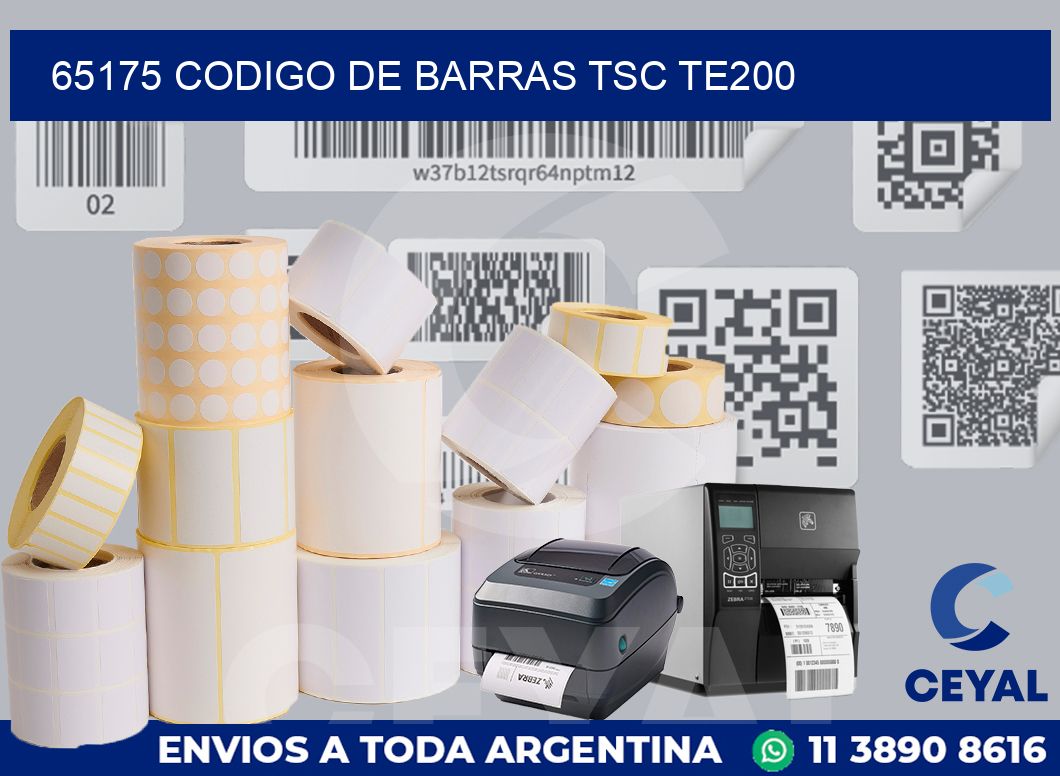 65175 CODIGO DE BARRAS TSC TE200