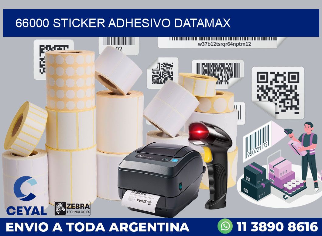 66000 STICKER ADHESIVO DATAMAX