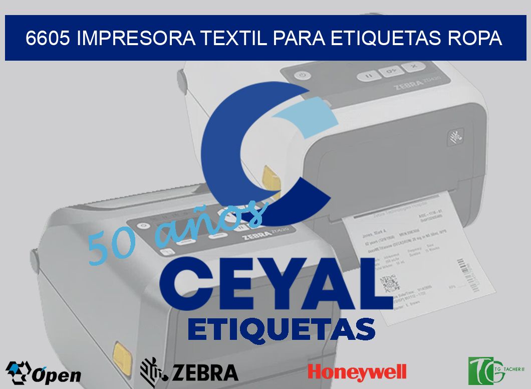 6605 IMPRESORA TEXTIL PARA ETIQUETAS ROPA