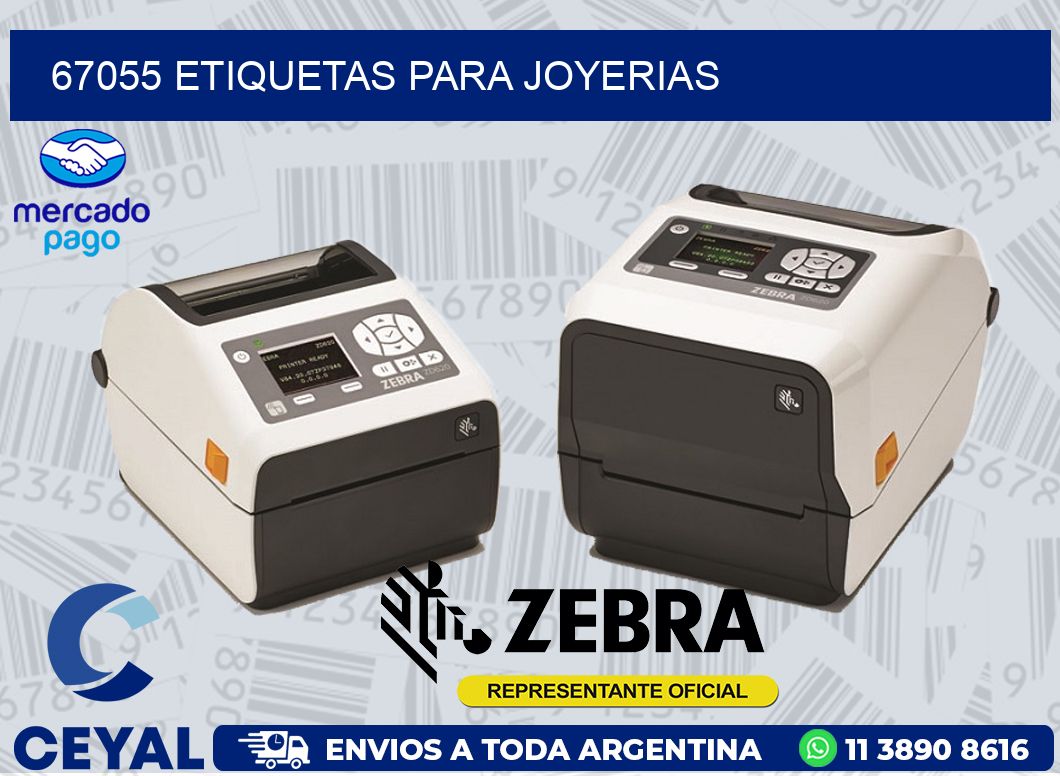 67055 ETIQUETAS PARA JOYERIAS