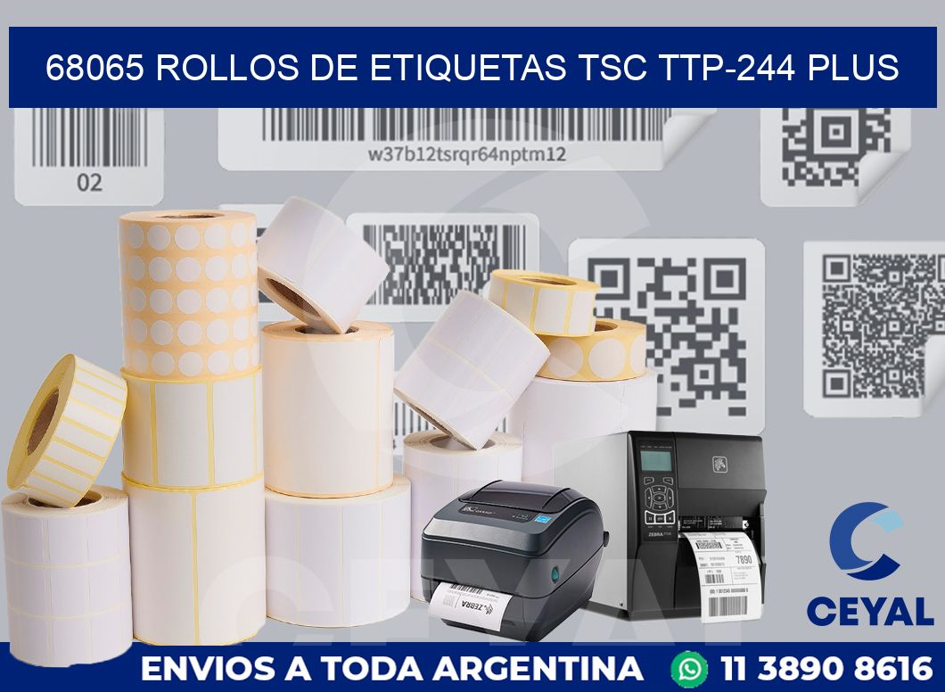 68065 ROLLOS DE ETIQUETAS TSC TTP-244 PLUS