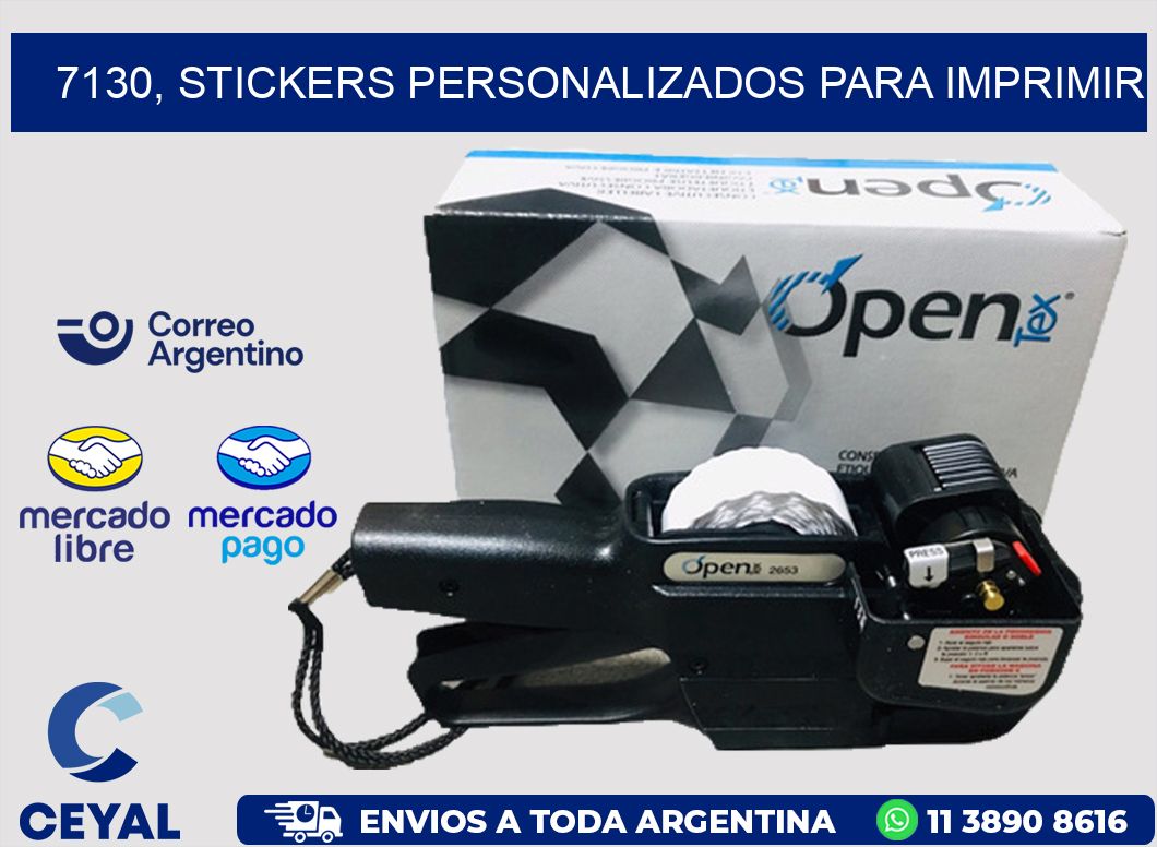 7130, stickers personalizados para imprimir