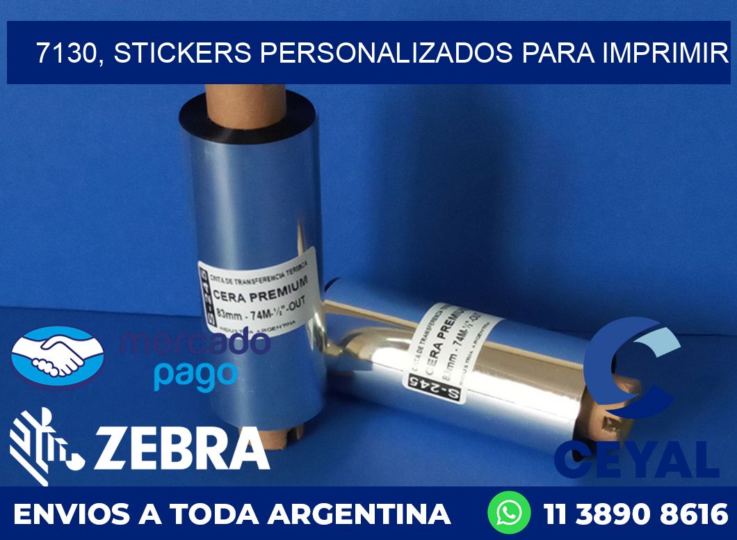 7130, stickers personalizados para imprimir