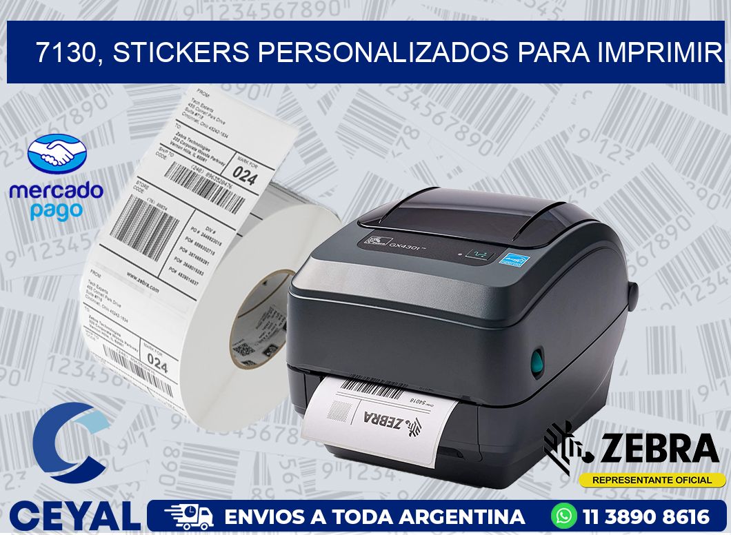 7130, stickers personalizados para imprimir