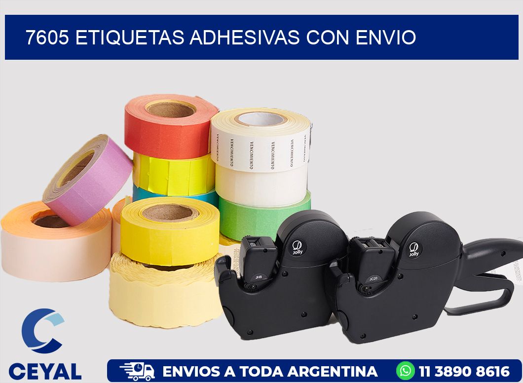 7605 ETIQUETAS ADHESIVAS CON ENVIO