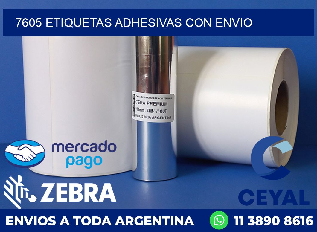 7605 ETIQUETAS ADHESIVAS CON ENVIO