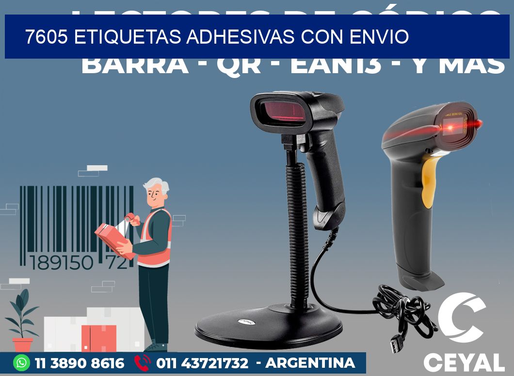 7605 ETIQUETAS ADHESIVAS CON ENVIO