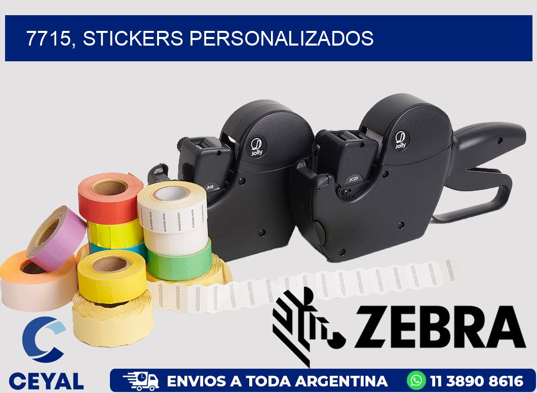 7715, stickers personalizados