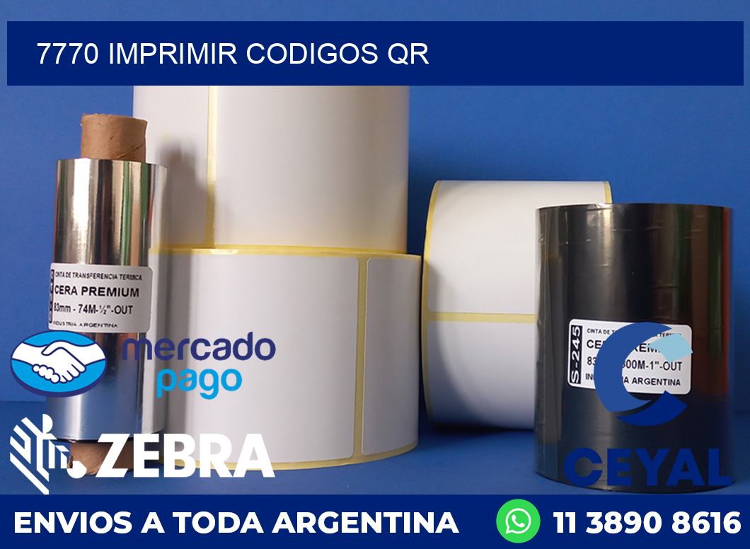 7770 IMPRIMIR CODIGOS QR