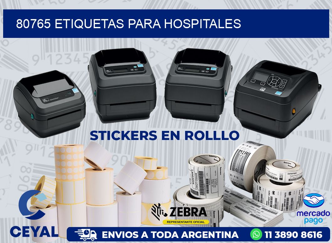 80765 ETIQUETAS PARA HOSPITALES