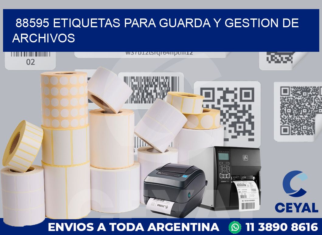 88595 ETIQUETAS PARA GUARDA Y GESTION DE ARCHIVOS