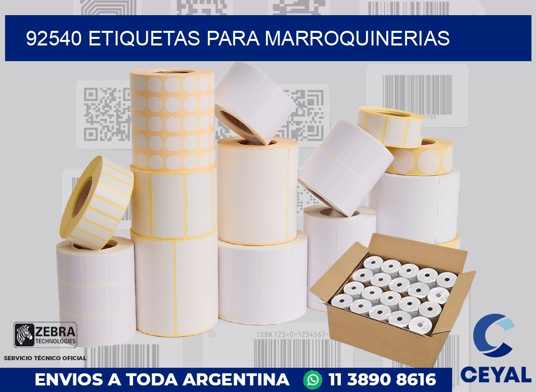 92540 ETIQUETAS PARA MARROQUINERIAS