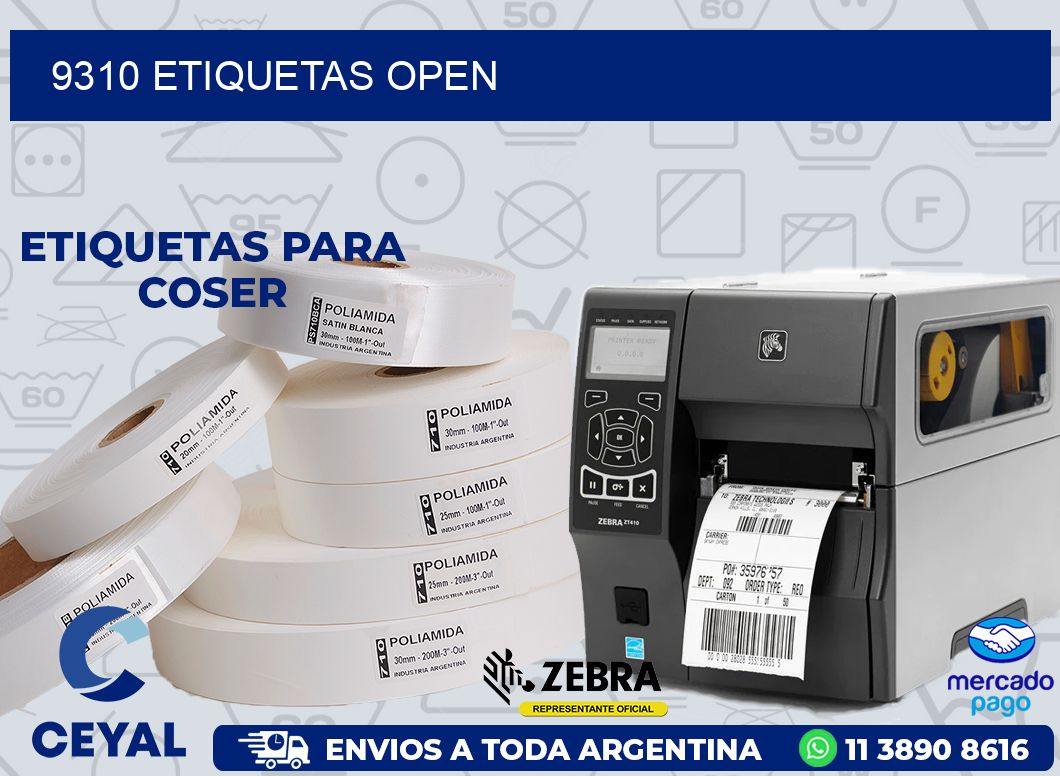 9310 ETIQUETAS OPEN