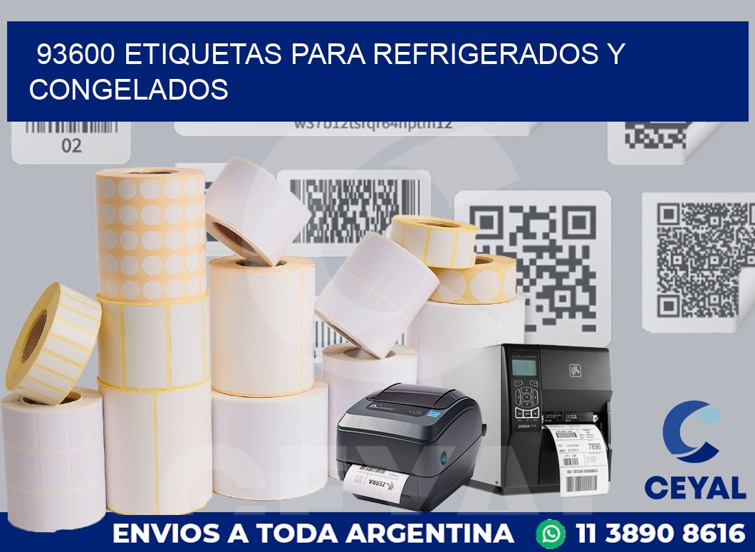 93600 ETIQUETAS PARA REFRIGERADOS Y CONGELADOS