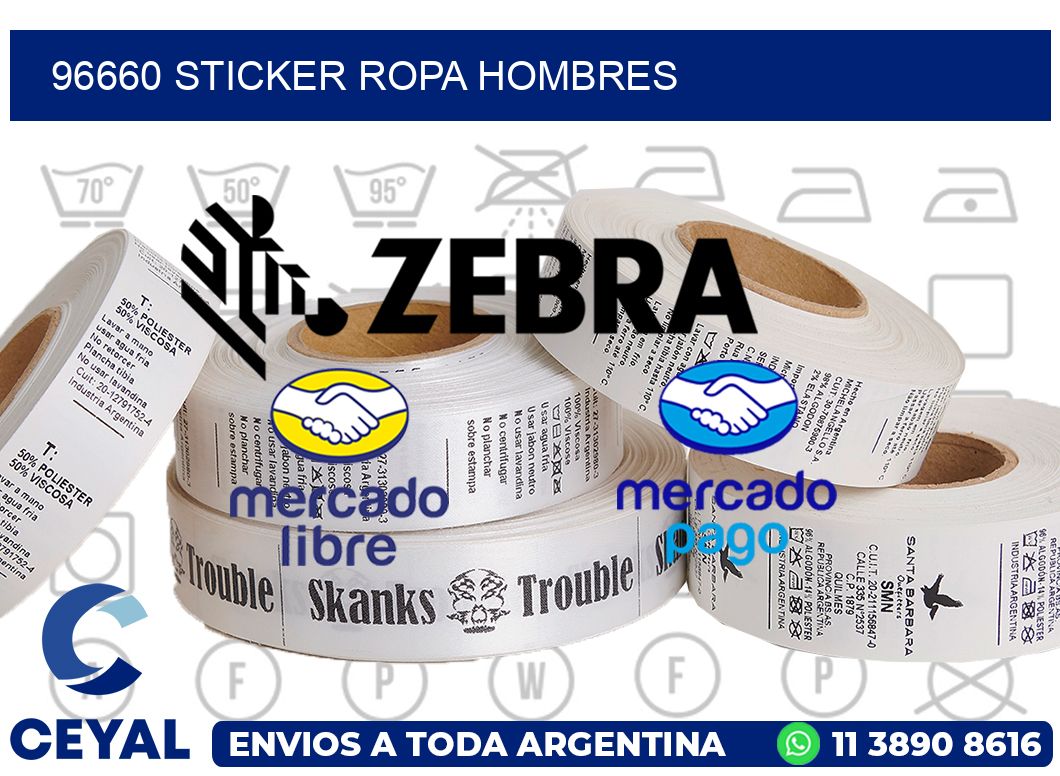 96660 STICKER ROPA HOMBRES