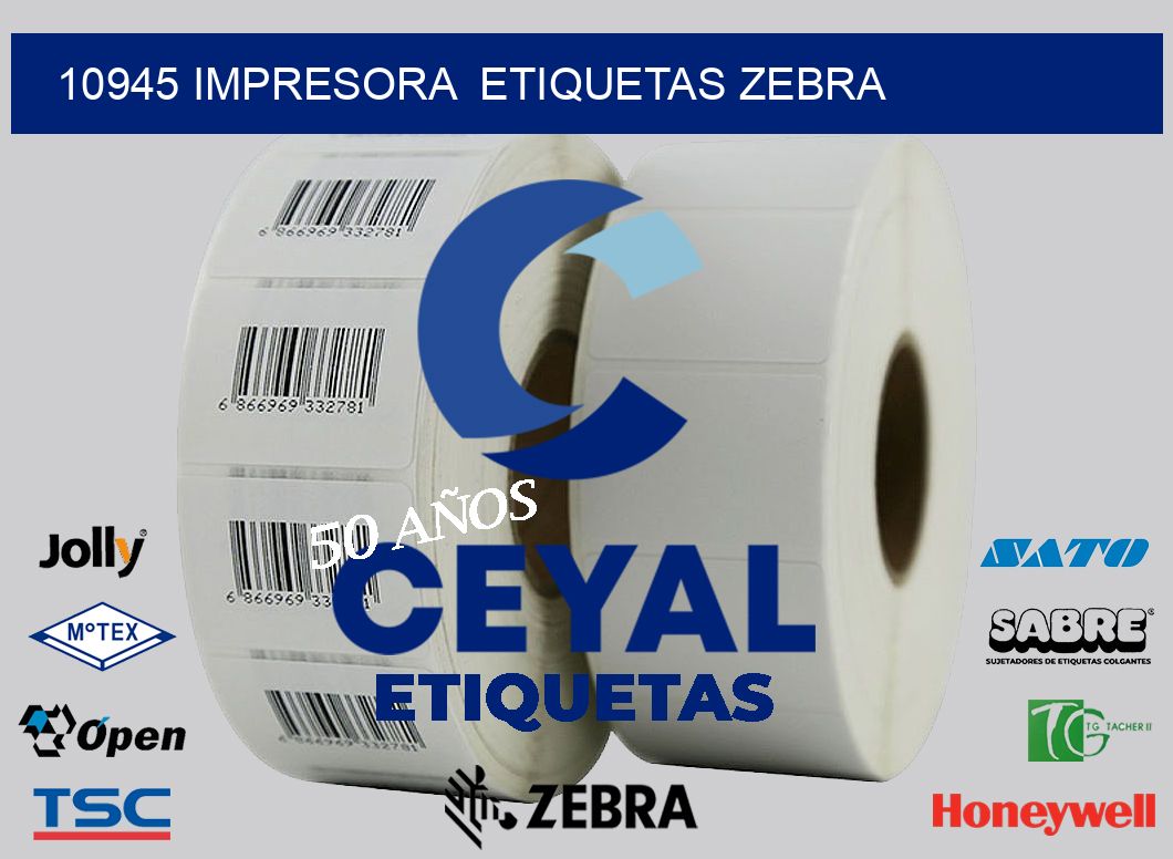 10945 impresora  etiquetas zebra