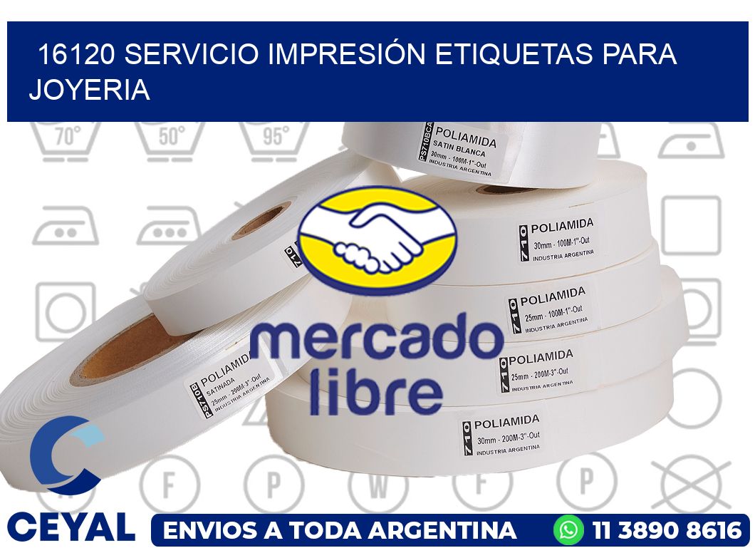 16120 SERVICIO IMPRESIÓN ETIQUETAS PARA JOYERIA