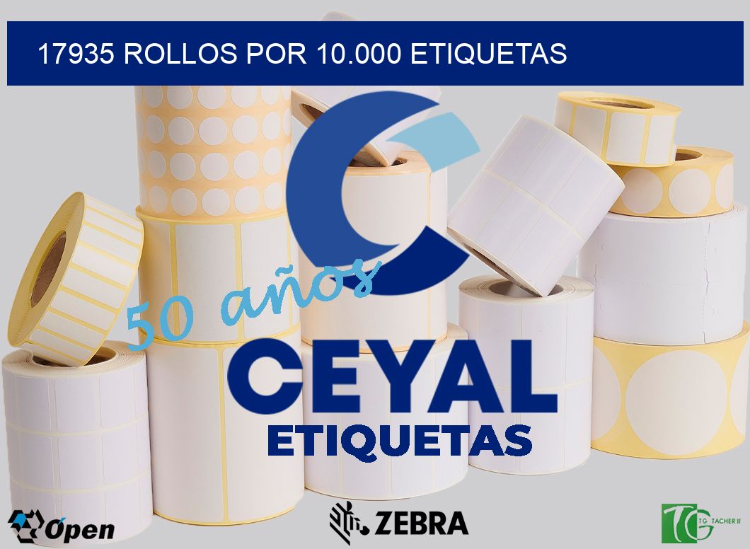 17935 Rollos por 10.000 etiquetas