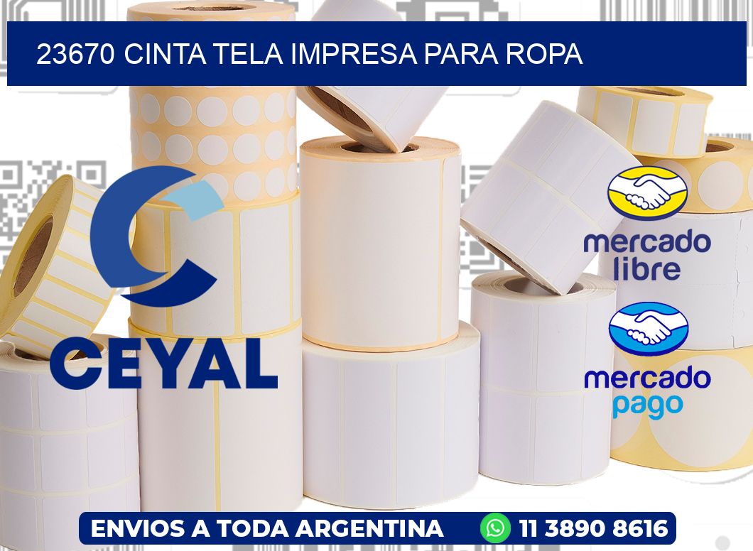 23670 CINTA TELA IMPRESA PARA ROPA