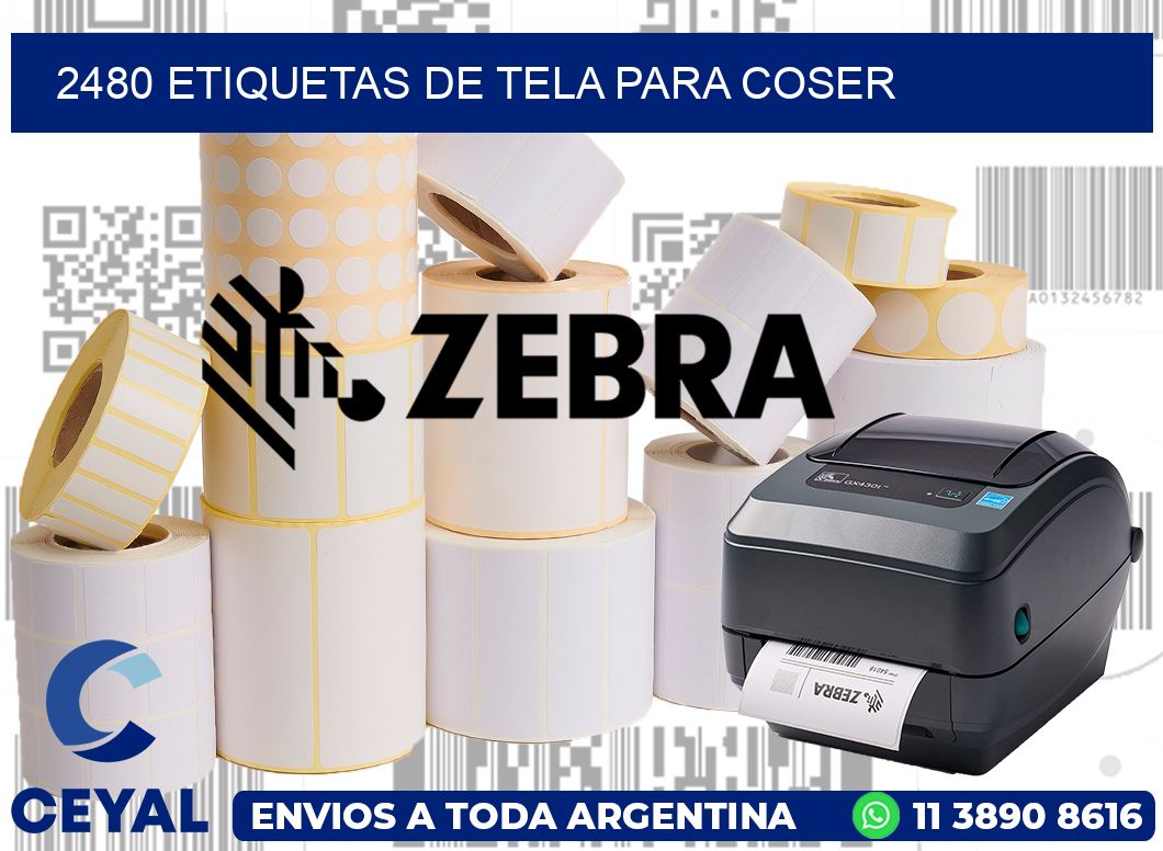 2480 ETIQUETAS DE TELA PARA COSER