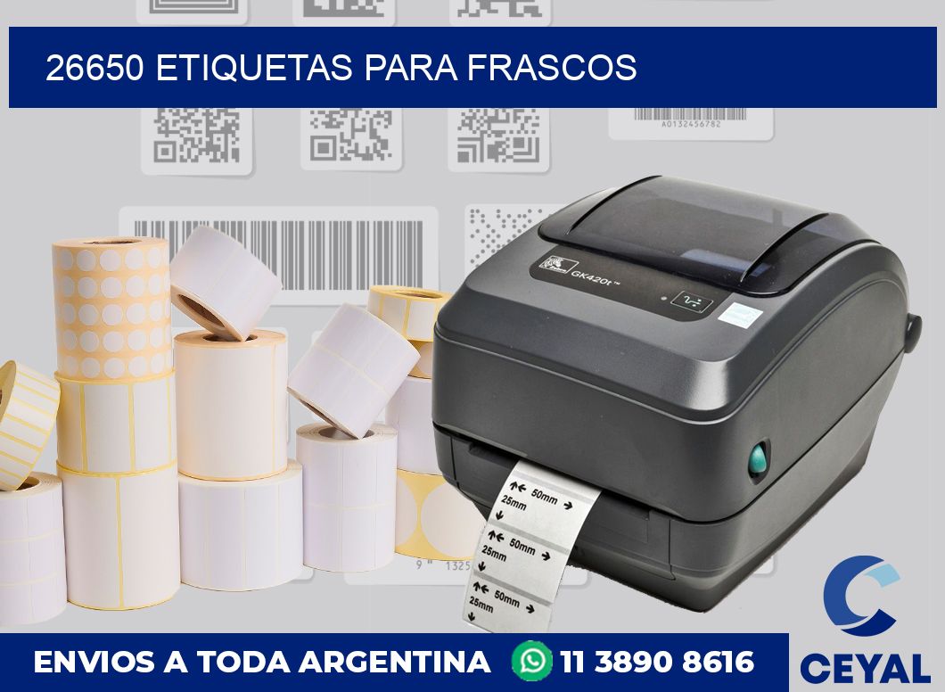 26650 ETIQUETAS PARA FRASCOS