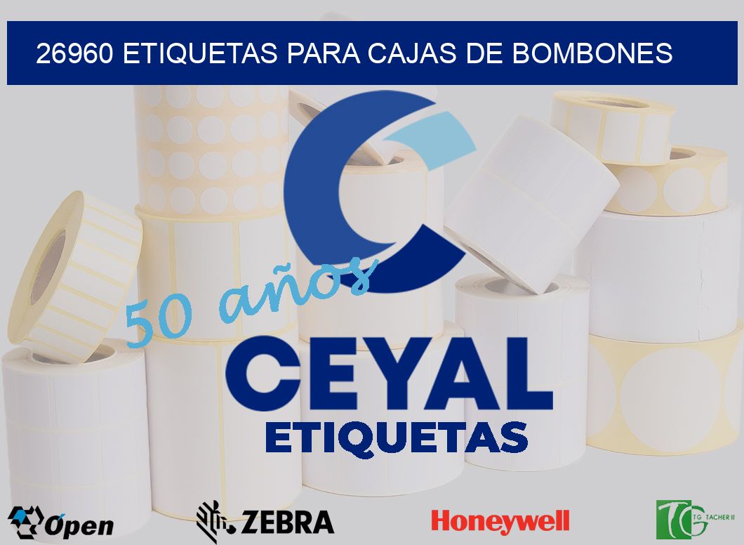 26960 ETIQUETAS PARA CAJAS DE BOMBONES