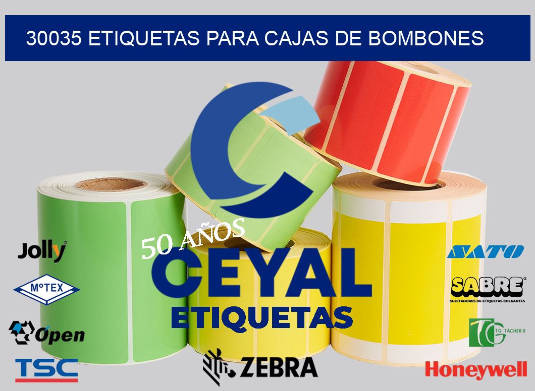 30035 ETIQUETAS PARA CAJAS DE BOMBONES