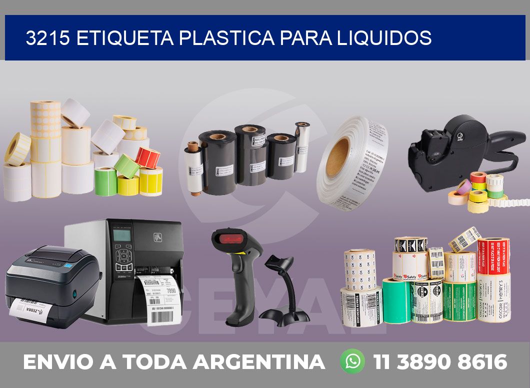 3215 ETIQUETA PLASTICA PARA LIQUIDOS