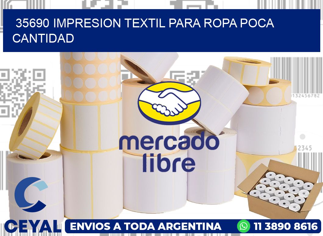 35690 IMPRESION TEXTIL PARA ROPA POCA CANTIDAD