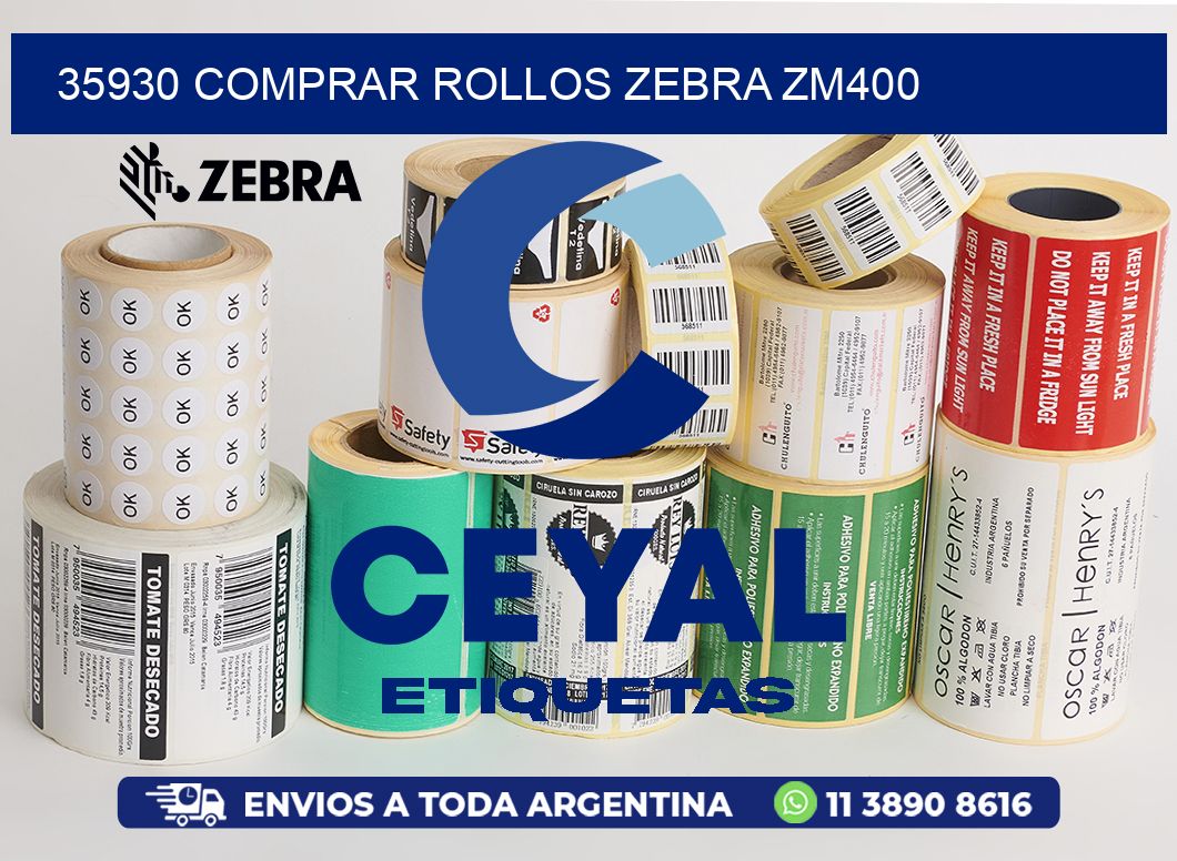 35930 COMPRAR ROLLOS ZEBRA ZM400