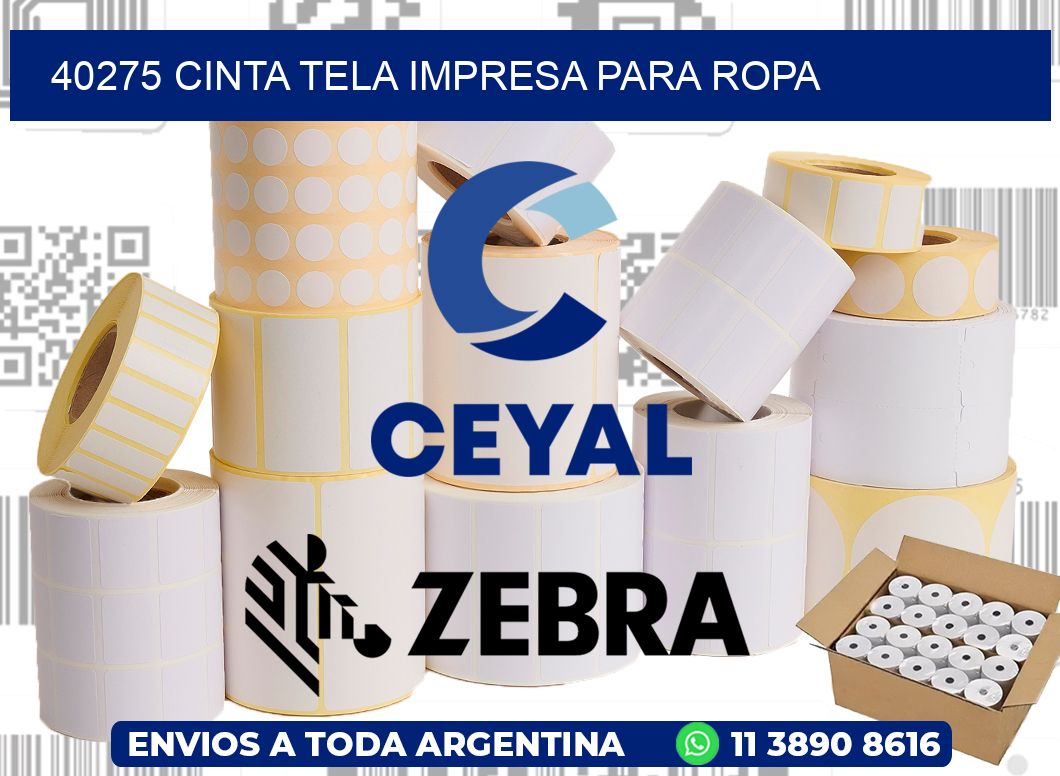 40275 CINTA TELA IMPRESA PARA ROPA