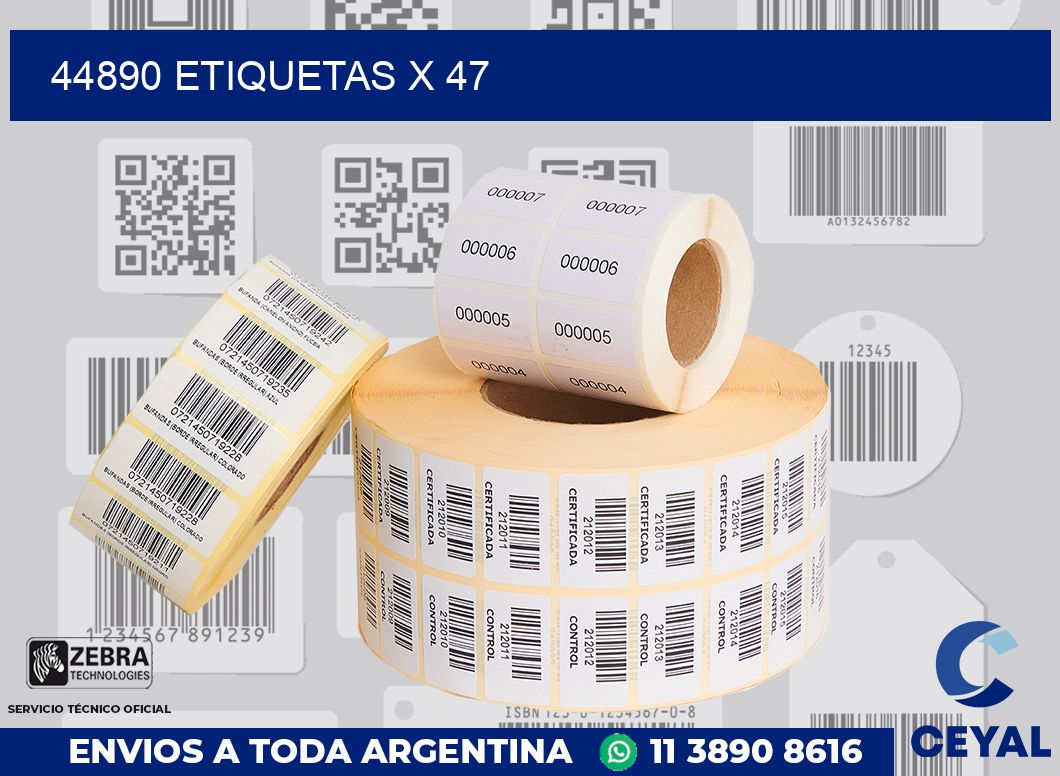 44890 Etiquetas x 47