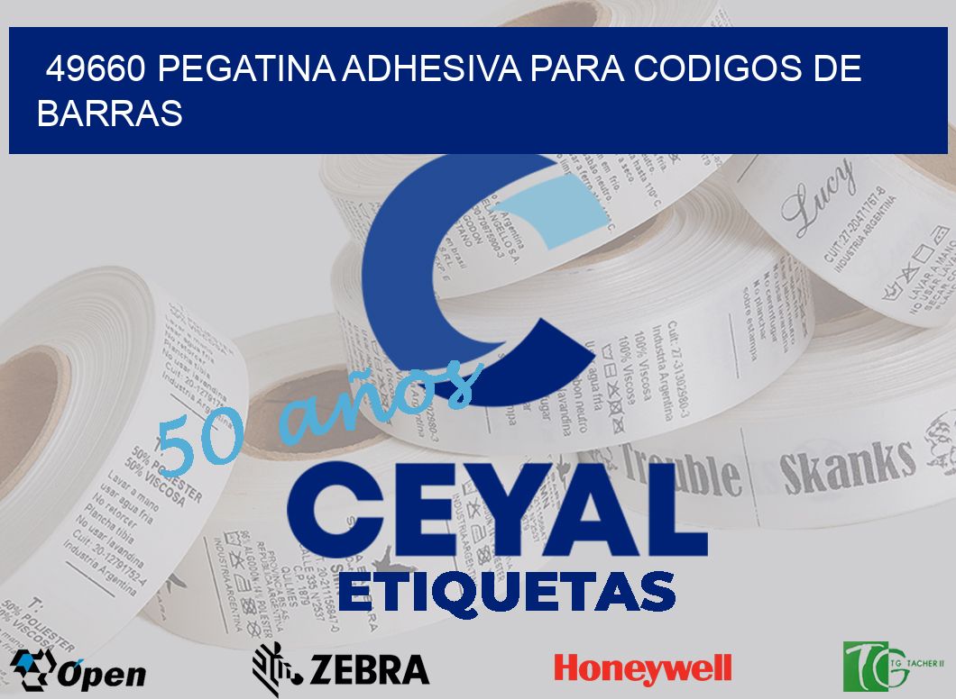 49660 PEGATINA ADHESIVA PARA CODIGOS DE BARRAS