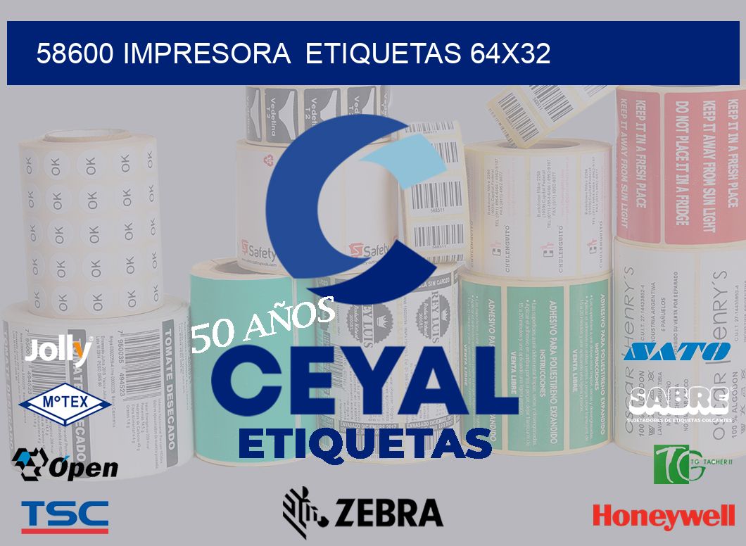 58600 impresora  etiquetas 64×32