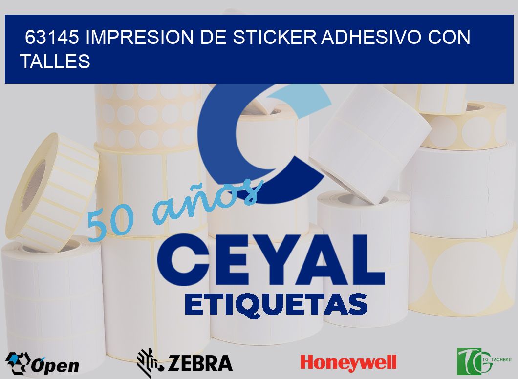 63145 IMPRESION DE STICKER ADHESIVO CON TALLES