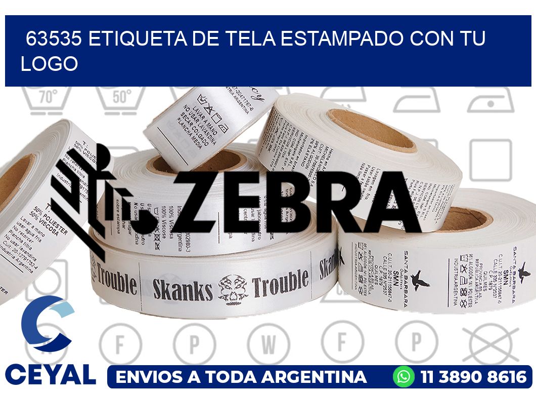 63535 ETIQUETA DE TELA ESTAMPADO CON TU LOGO