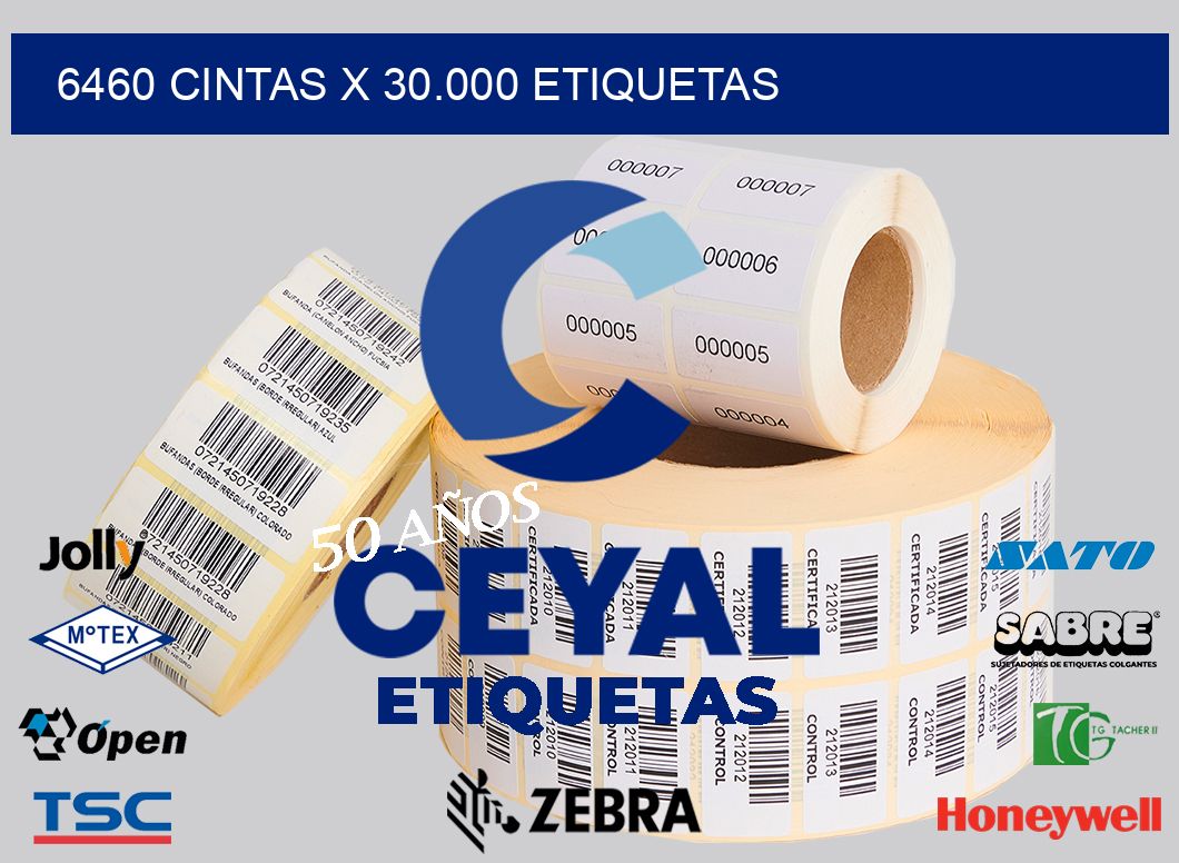 6460 cintas x 30.000 etiquetas