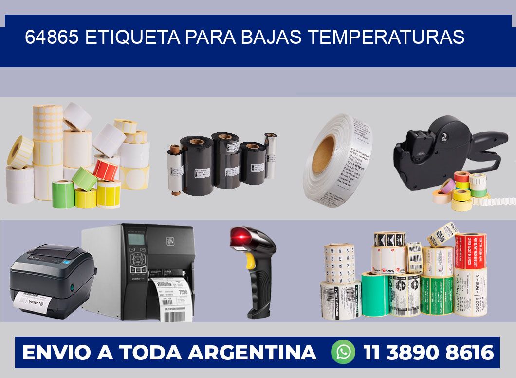 64865 ETIQUETA PARA BAJAS TEMPERATURAS