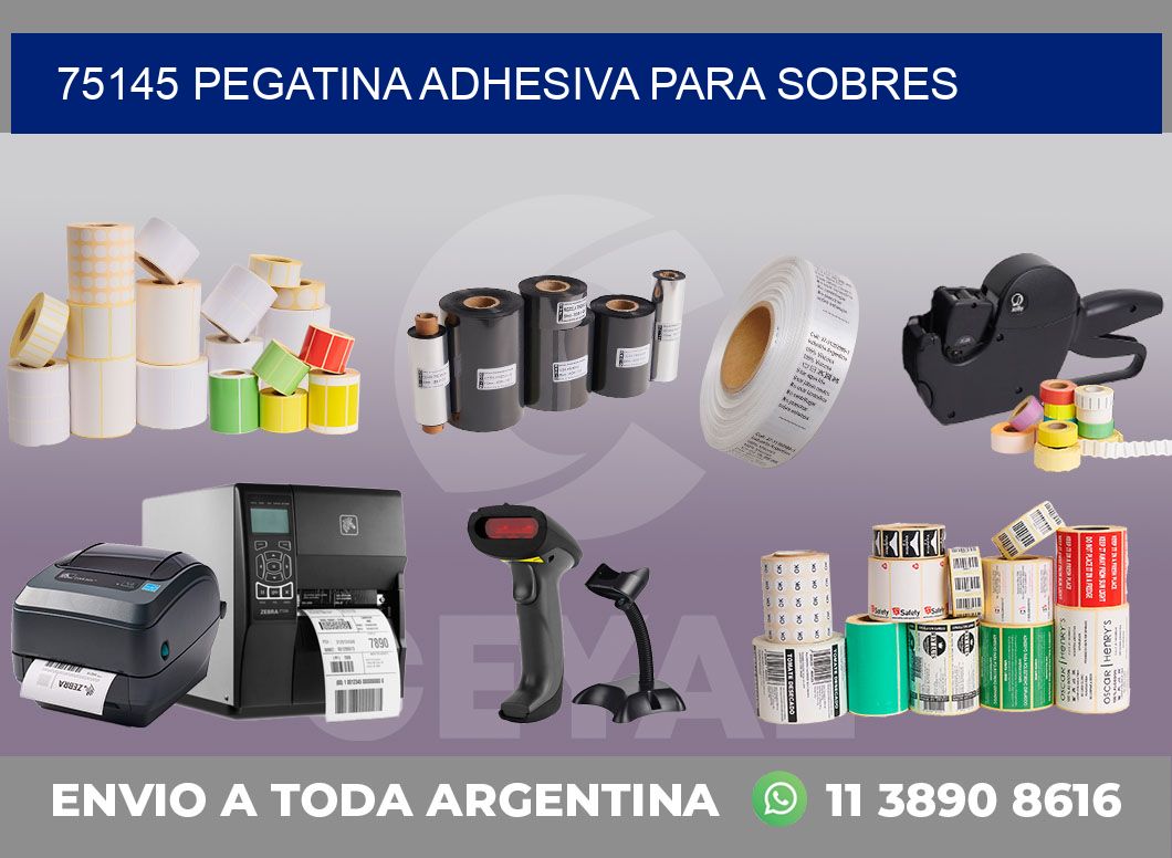 75145 PEGATINA ADHESIVA PARA SOBRES