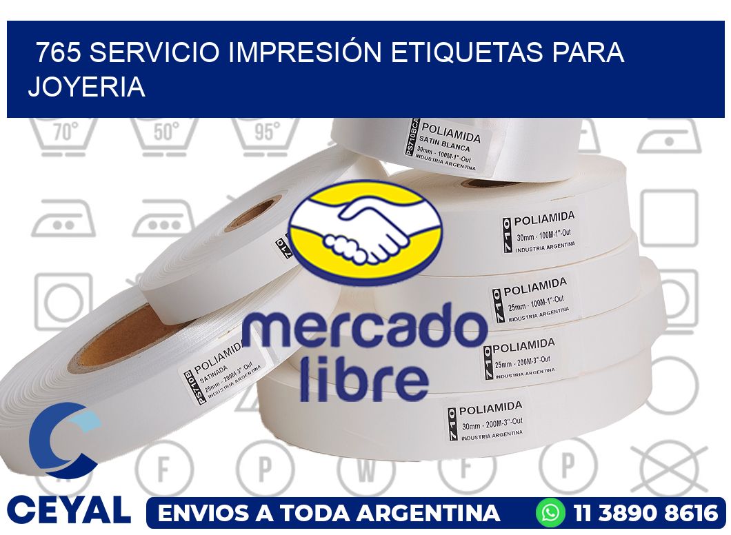 765 SERVICIO IMPRESIÓN ETIQUETAS PARA JOYERIA