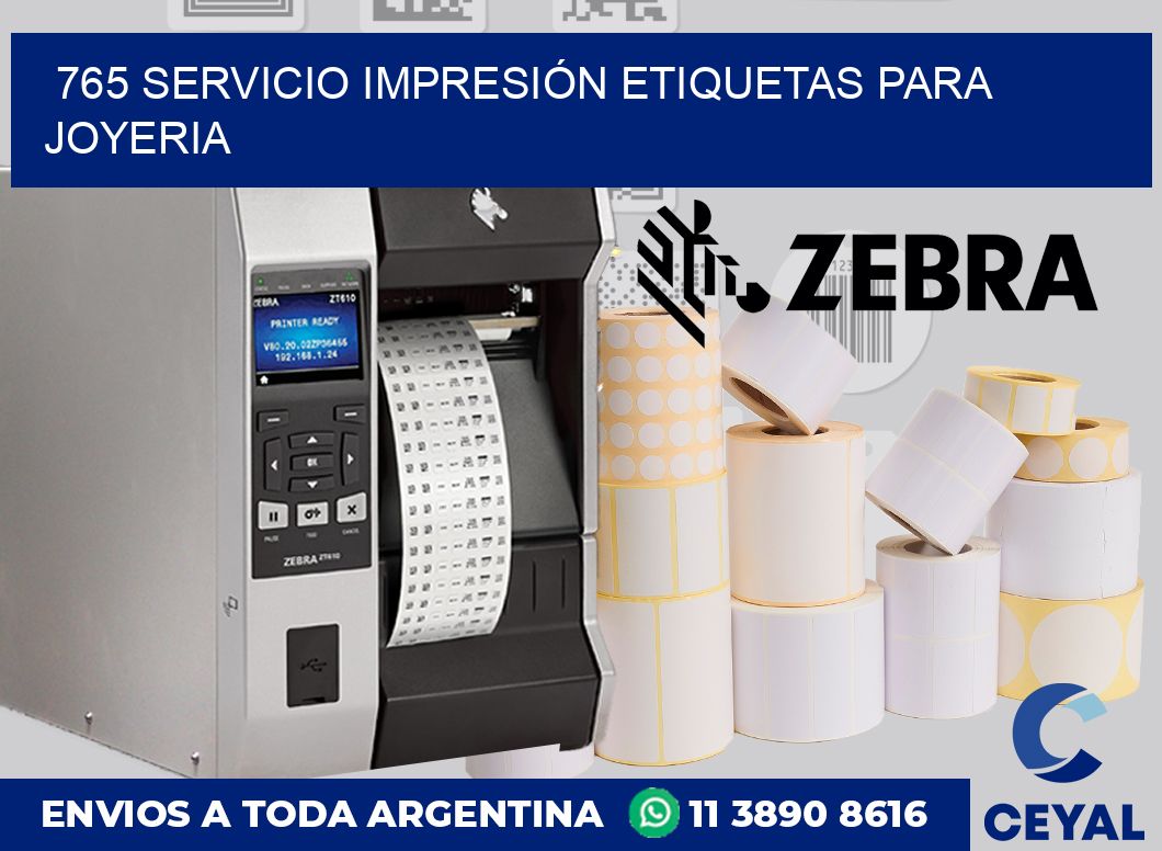 765 SERVICIO IMPRESIÓN ETIQUETAS PARA JOYERIA