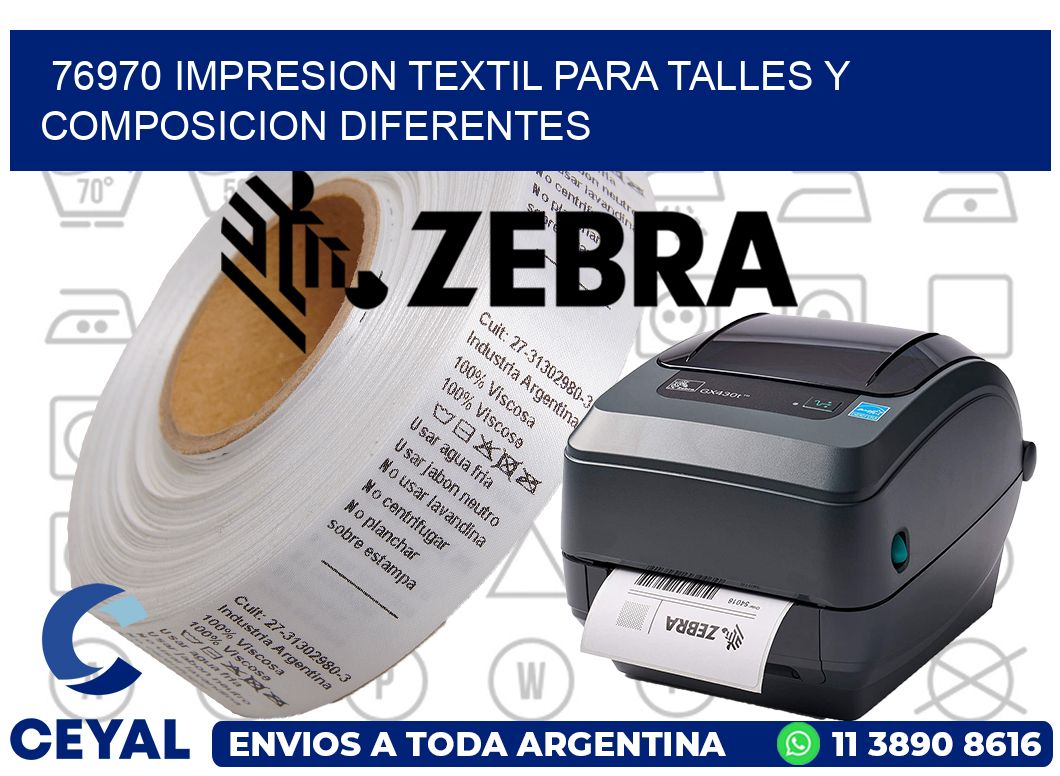 76970 IMPRESION TEXTIL PARA TALLES Y COMPOSICION DIFERENTES