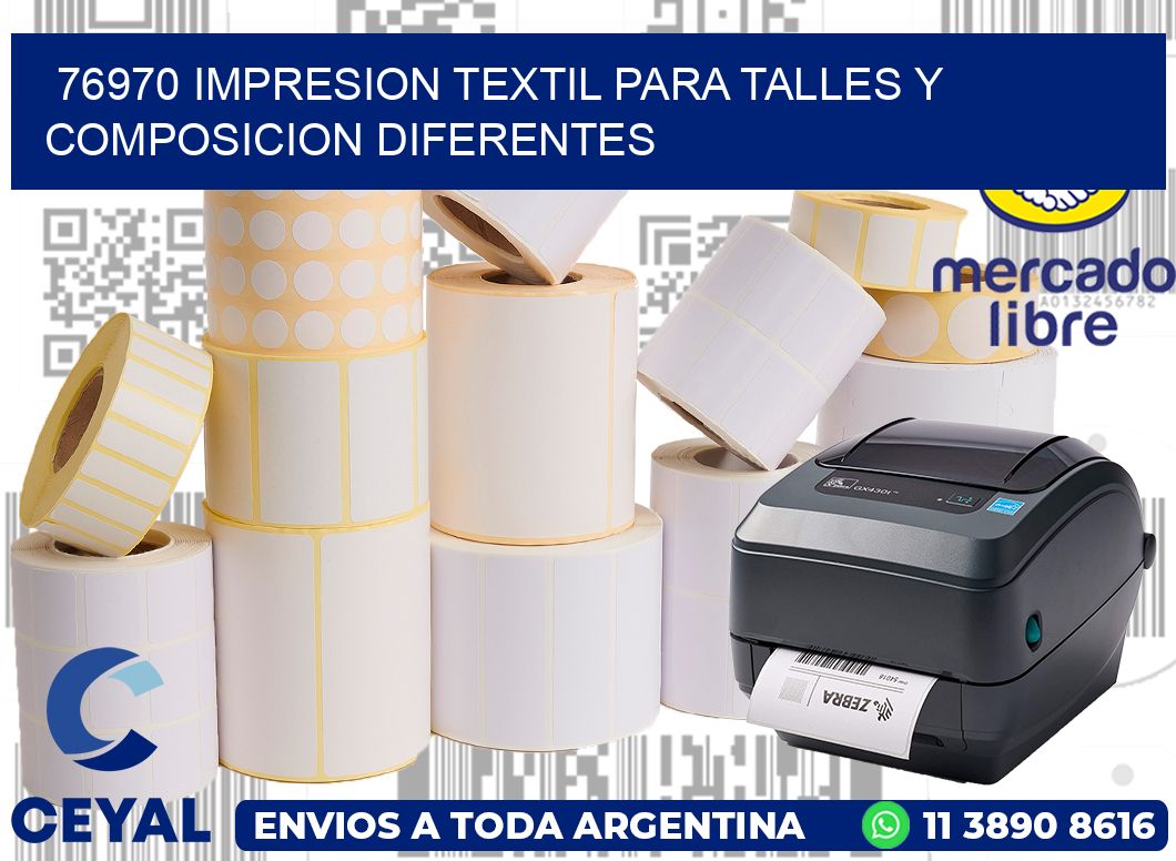 76970 IMPRESION TEXTIL PARA TALLES Y COMPOSICION DIFERENTES