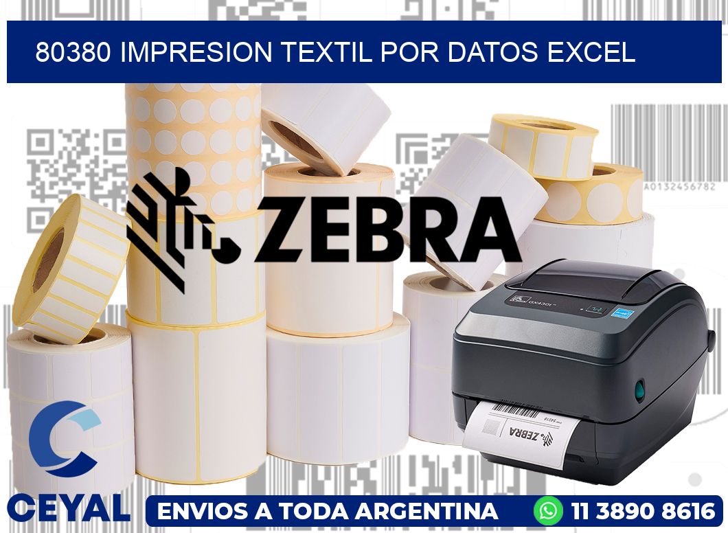 80380 IMPRESION TEXTIL POR DATOS EXCEL